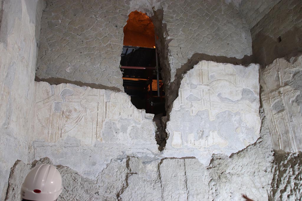 Herculaneum Suburban Baths. October 2025. Upper north end of original caldarium. Photo courtesy of Klaus Heese.
